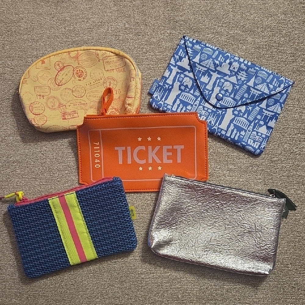 Ipsy Travel Cosmetic Bag Lot Of 5